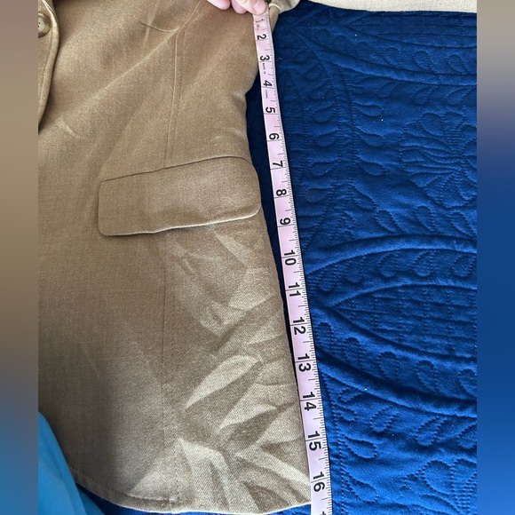 Pendleton 100% Wool Women's Tan Blazer - Picture 8 of 10